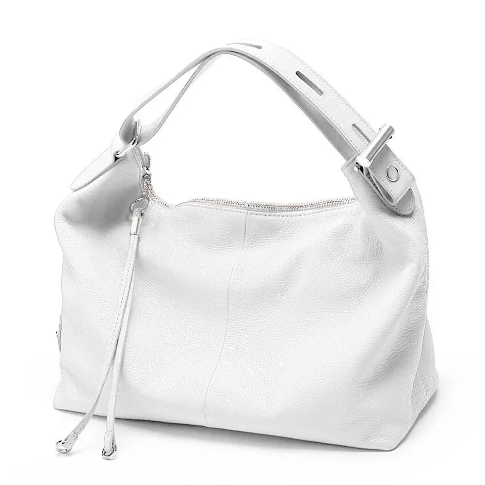 White leather coach purse shoulder bag for stylish everyday use
