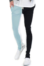 Stylish split track pants for men in black and blue designed for comfort and casual wear