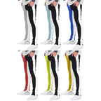 VacationGrabs split track pants for men in six colors with a slim fit design and comfortable fabric
